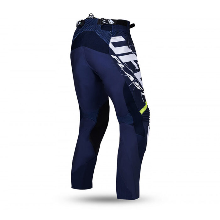 Pantalone Cross UFO BULLET plavo belo žute - Slika 2