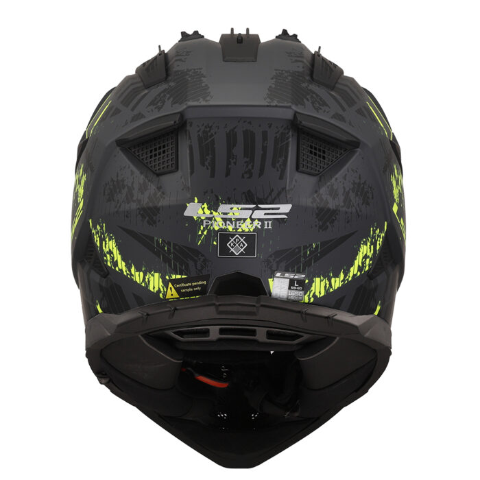 Kaciga LS2 Enduro MX702 PIONEER II CRAZY crno žuta - Slika 4