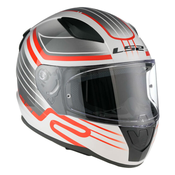 Kaciga LS2 Full Face FF353 RAPID II CIRCUIT  belo crvena - Slika 7