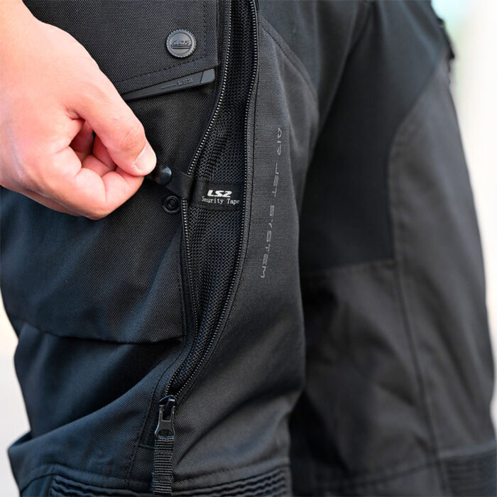 Pantalone LS2 TRAVEL COMFORT muške crno tamno sive - Slika 7