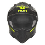 Kaciga NOX Enduro sa vizirom N312 VAPOR mat crno žuta - Slika 2