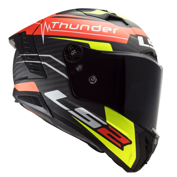 Kaciga LS2 Full Face FF805 THUNDER CARBON ATTACK crveno žuta - Slika 5