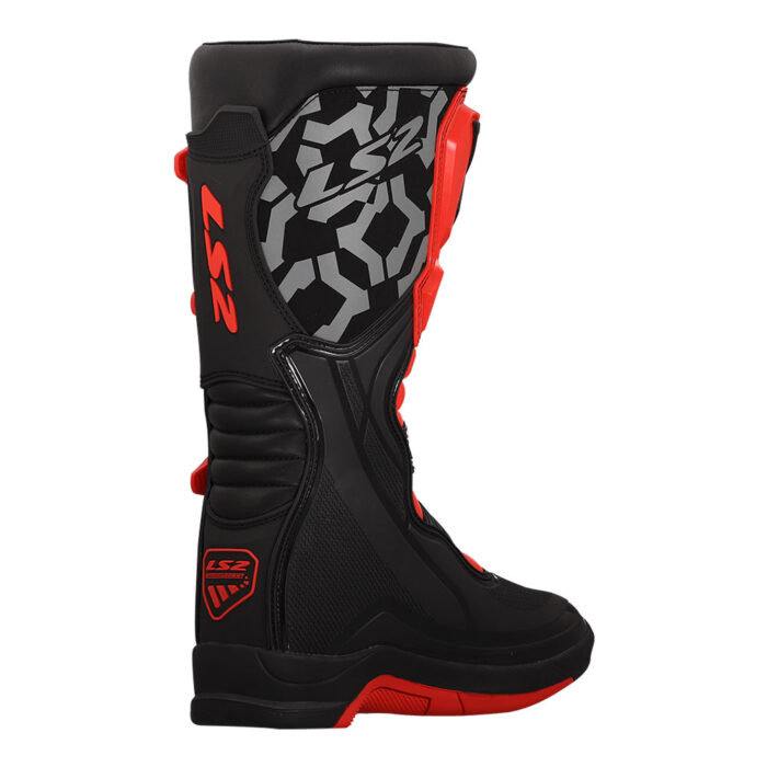 Motocross čizme LS2 RAPTOR muške crno crvene - Slika 5