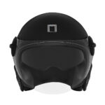 Kaciga NOX HERITAGE PREMIUM crna sa crnom kožom - Slika 3