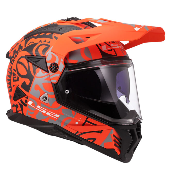 Kaciga LS2 Enduro MX702 PIONEER II RANGI mat narandžasta - Slika 7