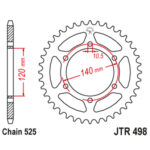 Lančanik zadnji JT JTR13-41 (520) 41 zub - Slika 3