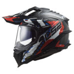 Kaciga LS2 Enduro MX701 EXPLORER EXTEND CARBON crveno crna - Slika 2