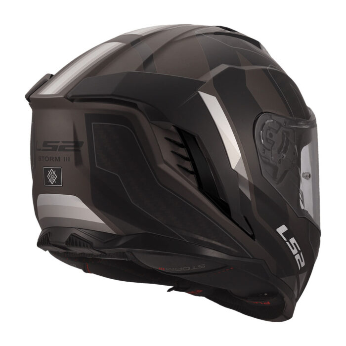 Kaciga LS2 Full Face FF818 STORM III SPORTY crno siva - Slika 5