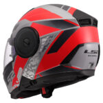 Kaciga LS2 Flip Up FF902 SCOPE II OXYD sivo crvena - Slika 3