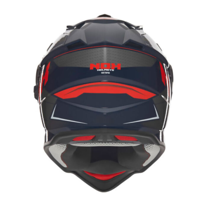 Kaciga NOX Enduro sa vizirom N312 VAPOR crveno plava - Slika 3