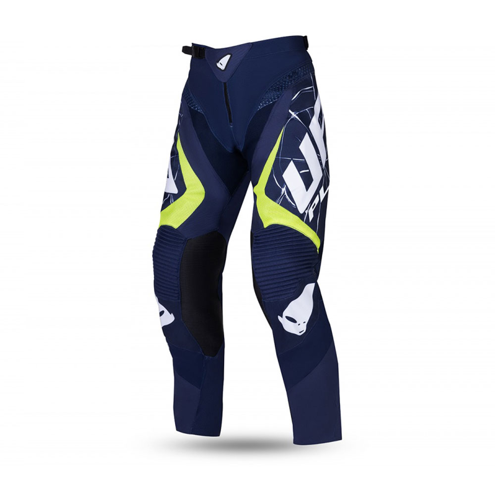 5e986d0a-4db0-4007-afa1-974a19f799ae.jpg Pantalone Cross UFO BULLET plavo belo žute - Slika 1