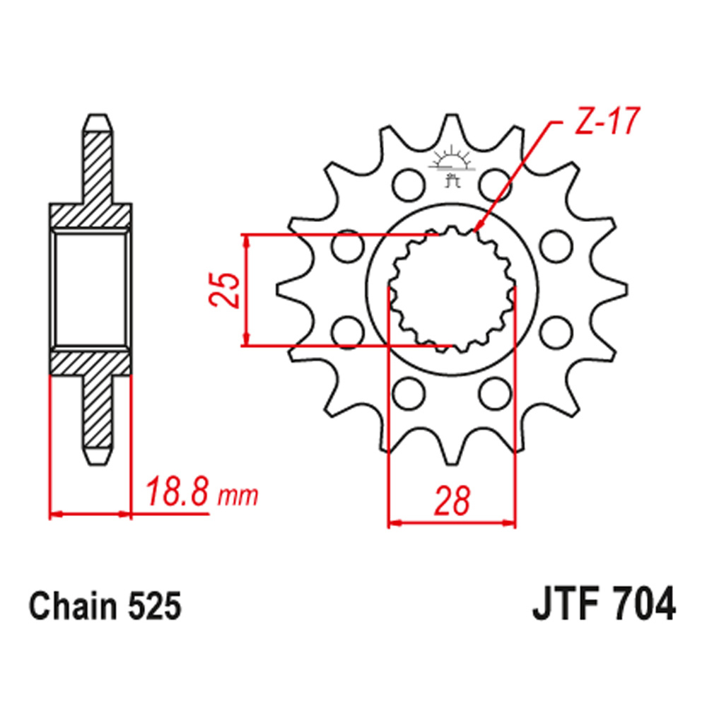 5eece6a6-8420-42b2-85a1-6465541b2ea9.jpg Lančanik prednji JT JTF704-16-50-29020 (525)16 zuba - Slika 1