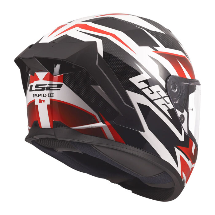 Kaciga LS2 Full Face FF820 RAPID III XTREM belo crno crvena - Slika 5