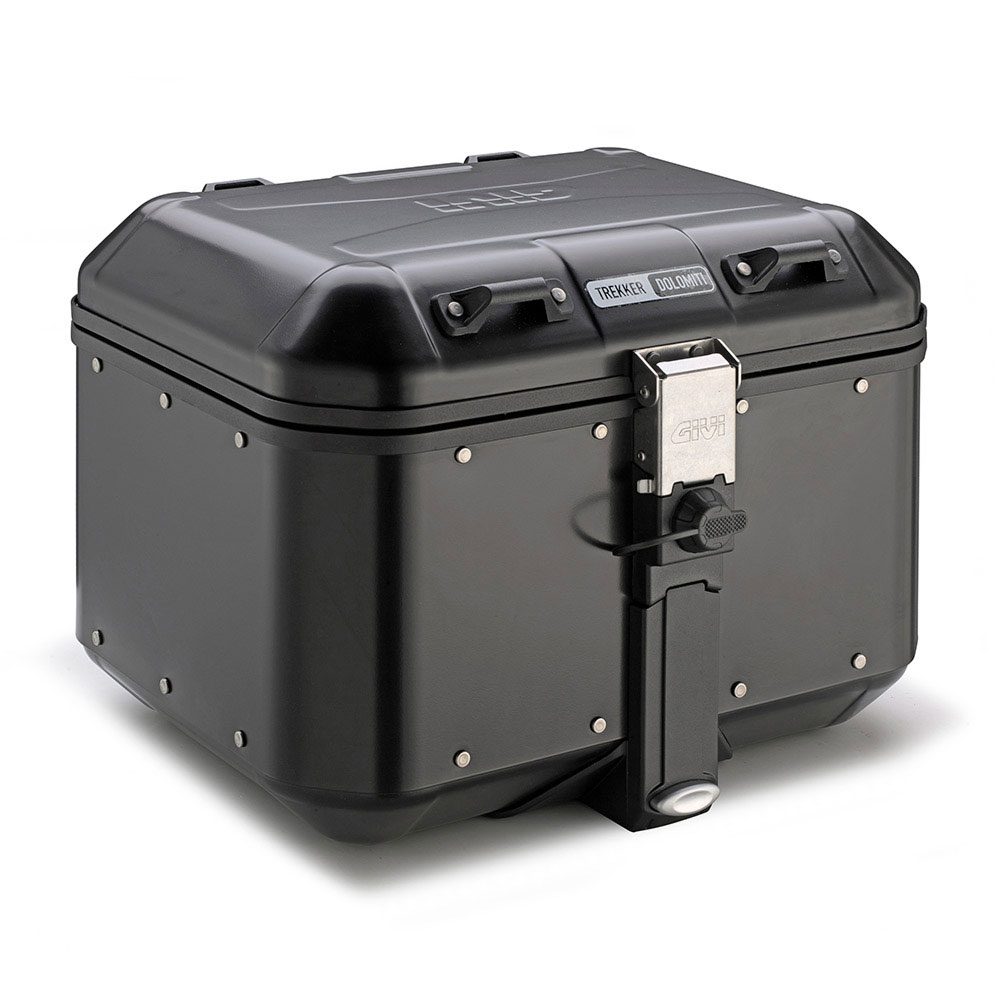 61f811e4-f1cd-4109-96cd-c9e65026cbdf.jpg Centralni kofer GIVI TREKKER DOLOMITI DLM46B ALU crni Monokey 46L - Slika 1