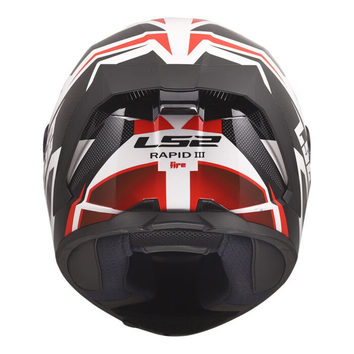 Kaciga LS2 Full Face FF820 RAPID III XTREM belo crno crvena - Slika 4