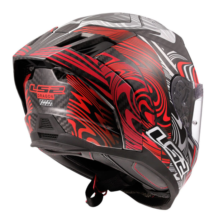 Kaciga LS2 Full Face FF807 DRAGON CARBON ENTHUM crvena - Slika 5