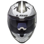 Kaciga LS2 Full Face FF811 VECTOR II METRIC belo titanium sa naočarima - Slika 4