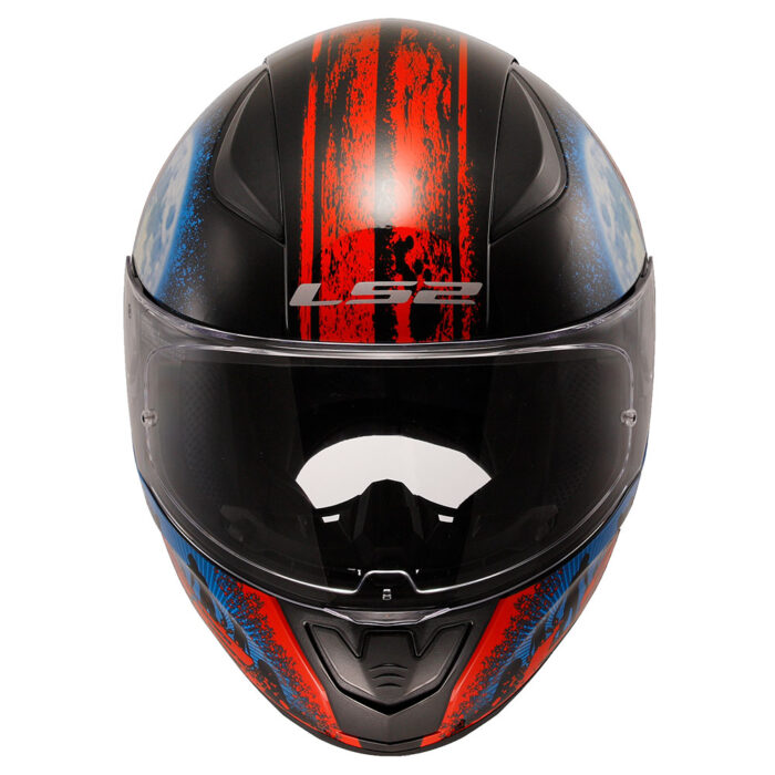 Kaciga LS2 Full Face FF353 RAPID II ZOMBIE crno crvena - Slika 4