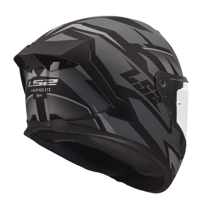 Kaciga LS2 Full Face FF820 RAPID III XTREM crno siva - Slika 5