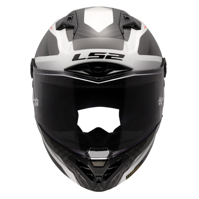 Kaciga LS2 Full Face FF805 THUNDER CARBON GP AERO RAUTE belo siva - Slika 8
