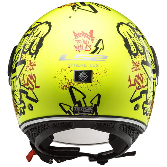 Kaciga LS2 Jet OF558 SPHERE LUX SKATER žuta - Slika 4