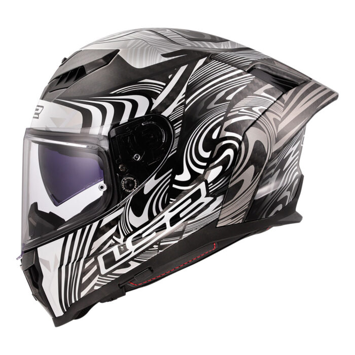 Kaciga LS2 Full Face FF807 DRAGON CARBON ENTHUM srebrna - Slika 2