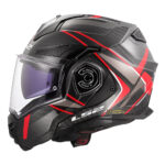Kaciga LS2 Flip Up FF901 ADVANT X FUTURE II carbon crvena sa naočarima - Slika 2
