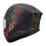 Kaciga LS2 Full Face FF820 RAPID III KAIJU II crno crvena - Slika 3