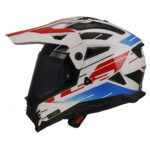 Kaciga LS2 Enduro MX702 PIONEER II NAMIB belo plavo crvena - Slika 2
