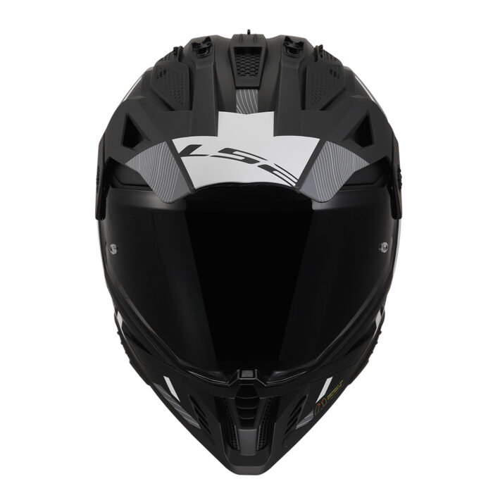 Kaciga LS2 Enduro MX702 PIONEER II HILL mat crno bela - Slika 2