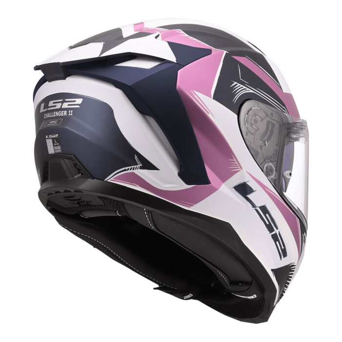 Kaciga LS2 Full Face FF817 CHALLENGER II FLAMAN belo roza - Slika 5