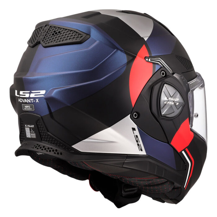 Kaciga LS2 Flip Up FF901 ADVANT X ULTRA crno plavo crvena sa naočarima - Slika 5