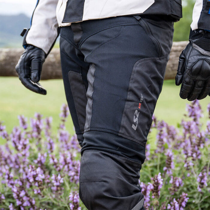 Pantalone LS2 COMO AIR muške crno tamno sive - Slika 6