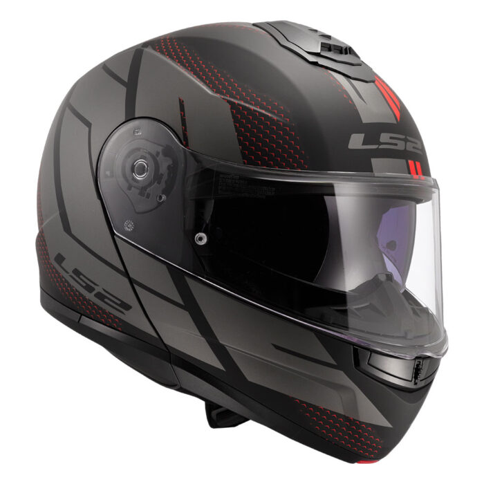 Kaciga LS2 Flip Up FF908 STROBE II CODE crno siva - Slika 9
