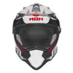 Kaciga NOX Enduro sa vizirom N312 VAPOR belo plavo crvena - Slika 2