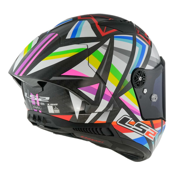 Kaciga LS2 Full Face FF805 THUNDER CARBON GP AERO FLASH crna - Slika 5