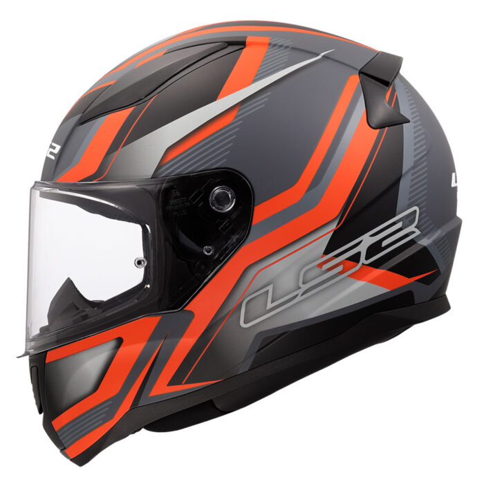 Kaciga LS2 Full Face FF353 RAPID II FLITZ narandžasto siva - Slika 2