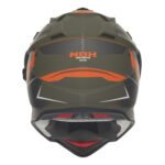 Kaciga NOX Enduro sa vizirom N312 VAPOR KHAKI mat zeleno narandžasta - Slika 3