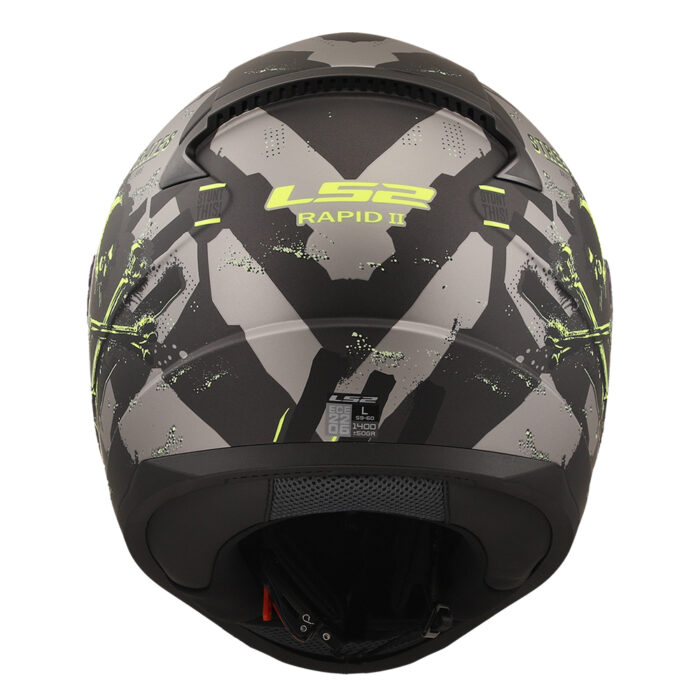 Kaciga LS2 Full Face FF353 RAPID II PIRATES mat titanium - Slika 4