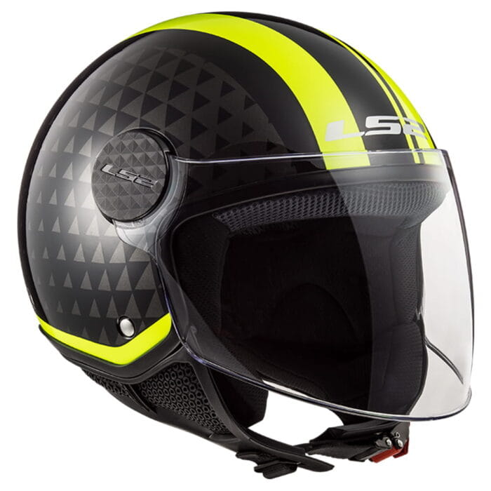 Kaciga LS2 Jet OF558 SPHERE LUX CRUSH crno žuta - Slika 3