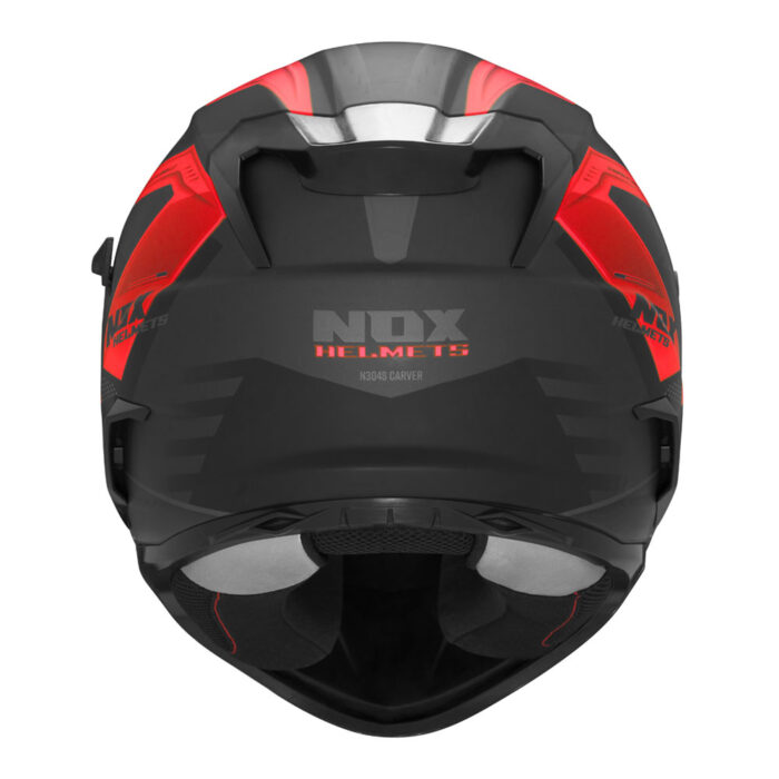Kaciga NOX Full Face sa naočarima N304 S CARVER MATT BLACK RED - Slika 3