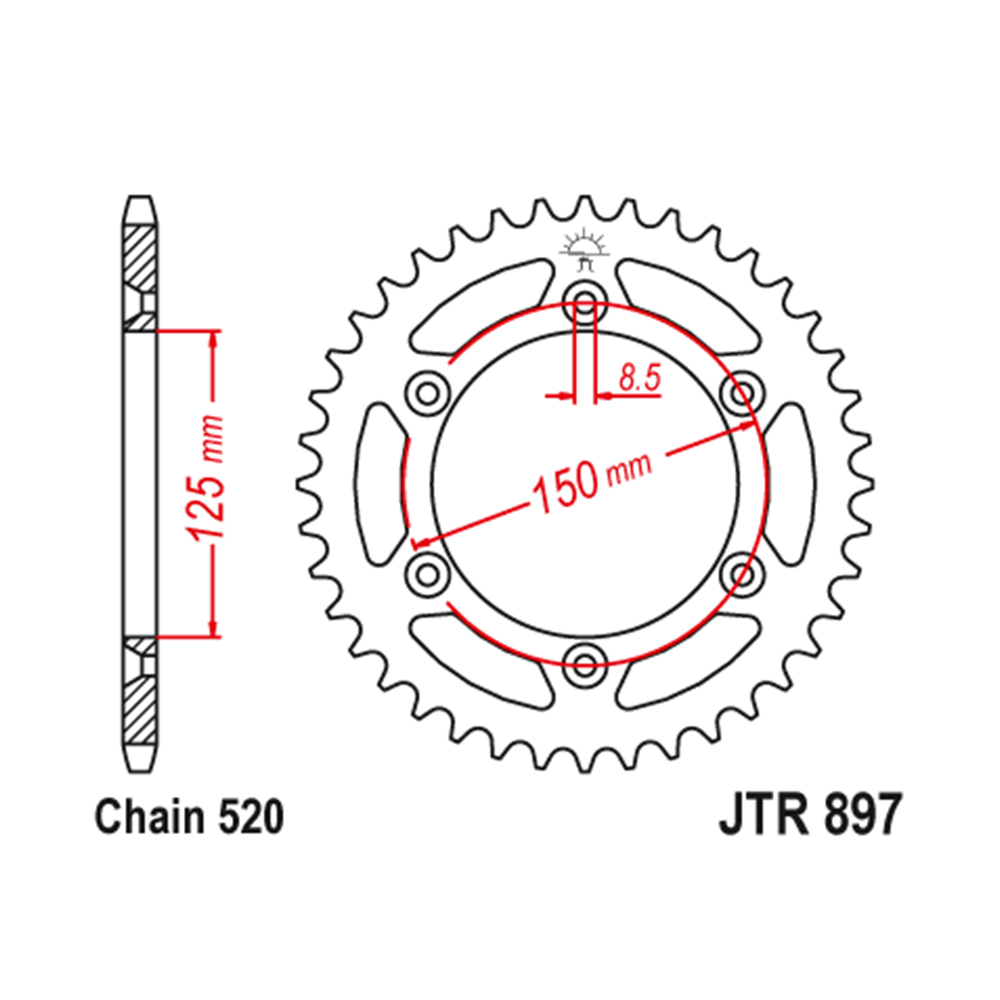 76a7a944-7ca0-479c-81c5-a0443fbcd9b2.jpg Lančanik zadnji JT JTR897-49 (520) 49 zuba - Slika 1