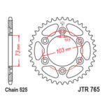 Lančanik zadnji JT  JTR703-44 (520)44 zuba - Slika 8