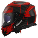 Kaciga LS2 Full Face FF800 STORM II TRACKER crno crvena sa naočarima - Slika 2