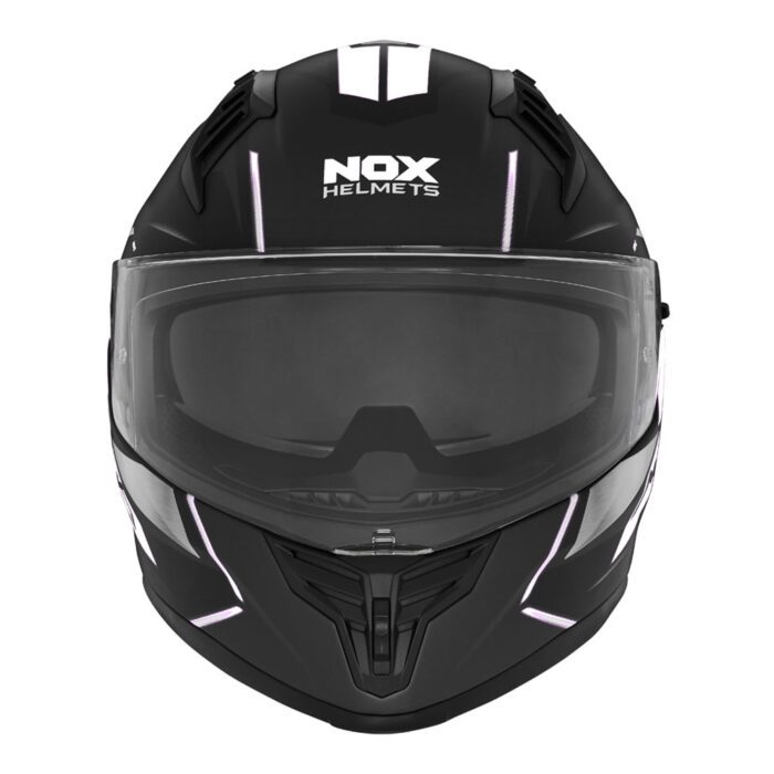 Kaciga NOX Full Face sa naočarima N401 XENO  mat crno bela - Slika 3