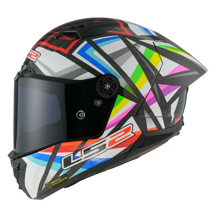 Kaciga LS2 Full Face FF805 THUNDER CARBON GP AERO FLASH crna - Slika 2
