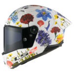 Kaciga LS2 Full Face FF805 THUNDER GP AERO CARBON FLOWERS bela - Slika 2