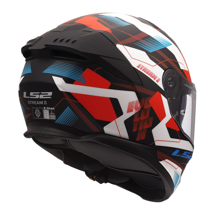 Kaciga LS2 Full Face FF808 STREAM II MIKA belo plavo crvena - Slika 5