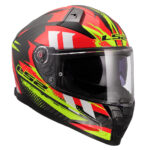 Kaciga LS2 Full Face FF811 VECTOR II CARBON TANTIC crveno žuta - Slika 7