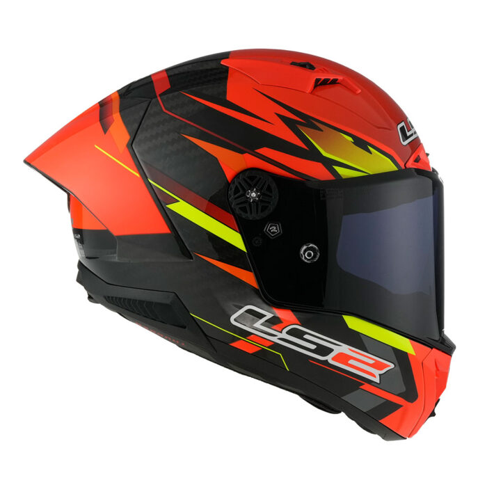 Kaciga LS2 Full Face FF805 THUNDER CARBON GP AERO FIRE crveno crna - Slika 6